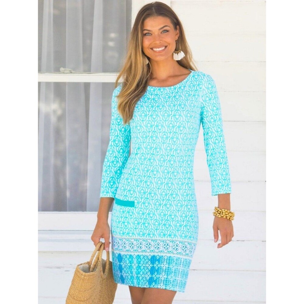 Cabana Life Coastal Cottage Mini Shift Dress EXTRA-LARGE (14) UPF 50 NWT $138